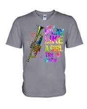 Trumpet V-Neck T-Shirt tile