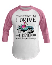 I drive - I drink Baseball Tee tile