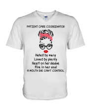 Patient Care Coordinator V-Neck T-Shirt tile