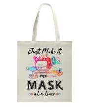 One Mask at a time Tote Bag tile