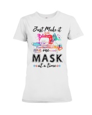 One Mask at a time Premium Fit Ladies Tee tile