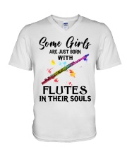 Flute V-Neck T-Shirt tile