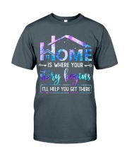 Home is where your story begins Classic T-Shirt tile