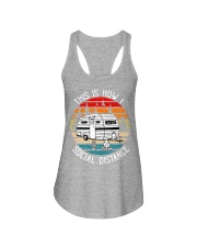 Camping vintage Ladies Flowy Tank tile