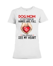 Dog Mom Premium Fit Ladies Tee tile