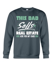 This DAd sells real estate Crewneck Sweatshirt tile