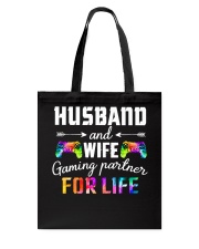 Husband and wife gaming partner Tote Bag tile