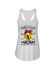 softball mom Ladies Flowy Tank tile