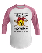 softball mom Baseball Tee tile