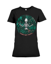 PLANTS NOT PEOPLE Premium Fit Ladies Tee tile