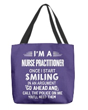 Nurse Practitioner All-Over Tote tile