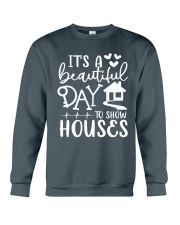 It's beautiful day to show houses Crewneck Sweatshirt tile