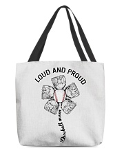 Loud and Proud baseball mom All-Over Tote tile