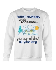 What happens at the Campground Crewneck Sweatshirt tile