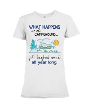 What happens at the Campground Premium Fit Ladies Tee tile