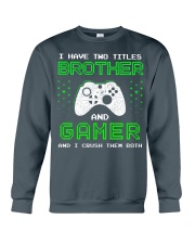 gamer and brother Crewneck Sweatshirt tile