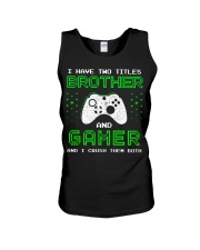 gamer and brother Unisex Tank tile