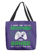 gamer and brother All-Over Tote tile