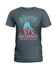 scientist mom Ladies T-Shirt tile