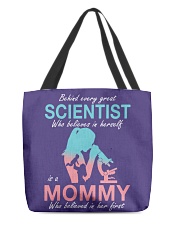 scientist mom All-Over Tote tile