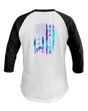 Real Estate Flag Baseball Tee tile