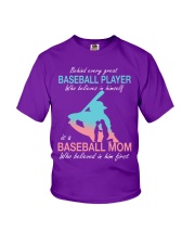 Baseball Mom Youth T-Shirt tile