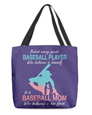 Baseball Mom All-Over Tote tile