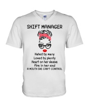Shift Manager V-Neck T-Shirt tile