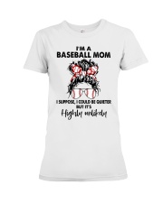 I'M BASEBALL MOM Premium Fit Ladies Tee tile