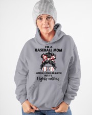 I'M BASEBALL MOM Hooded Sweatshirt apparel-hooded-sweatshirt-lifestyle-front-83