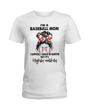 I'M BASEBALL MOM Ladies T-Shirt tile