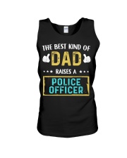 The best kind of Dad raises a Police Officer Unisex Tank tile