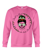 Just a girl who loves christmas Crewneck Sweatshirt tile