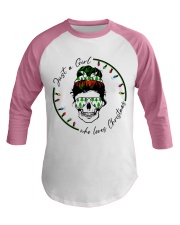 Just a girl who loves christmas Baseball Tee tile