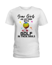 Golf girl Ladies T-Shirt tile