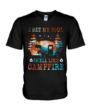 Camping V-Neck T-Shirt tile