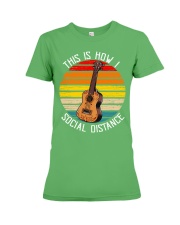 Guitar vintage Premium Fit Ladies Tee tile