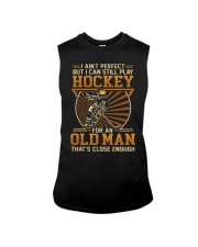 Old man play hockey Sleeveless Tee tile