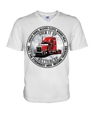 trucker V-Neck T-Shirt tile