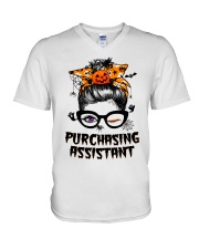 Purchasing Assistant V-Neck T-Shirt tile