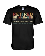HR Manager V-Neck T-Shirt tile