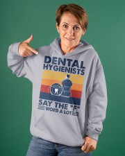 DENTAL HYGIENIST SAY THE F WORD A LOT Hooded Sweatshirt apparel-hooded-sweatshirt-lifestyle-front-88