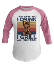 I drink- I grill Baseball Tee tile