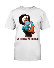 Nurse - We fight what you fear Premium Fit Mens Tee tile