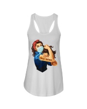 Social Worker strong Ladies Flowy Tank tile