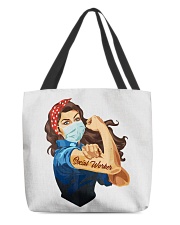 Social Worker strong All-Over Tote tile
