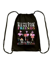 Real eastate agent friends Drawstring Bag tile
