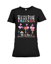 Real eastate agent friends Premium Fit Ladies Tee tile