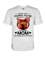Football V-Neck T-Shirt tile