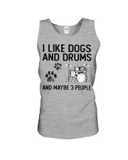 Dogs and Drums Unisex Tank tile
